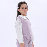 Casual Jacquard Waistcoat for Girls Image