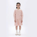 Pink Casual Floral Sweater for Girls Image