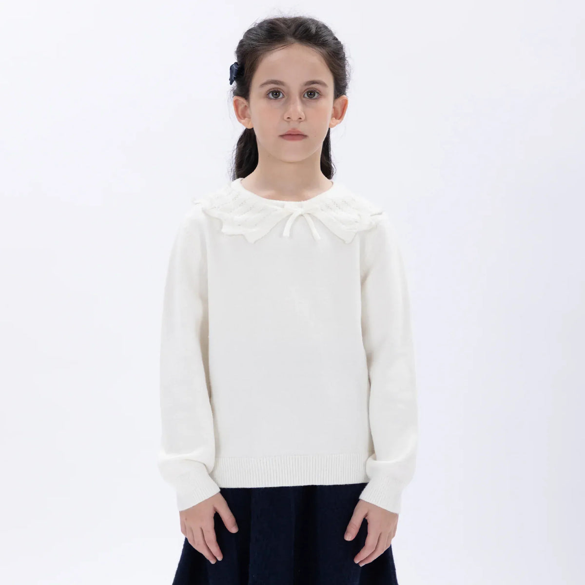 Casual Jacquard Sweater for Girls Image