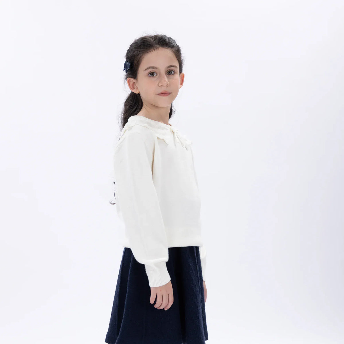 Casual Jacquard Sweater for Girls Image