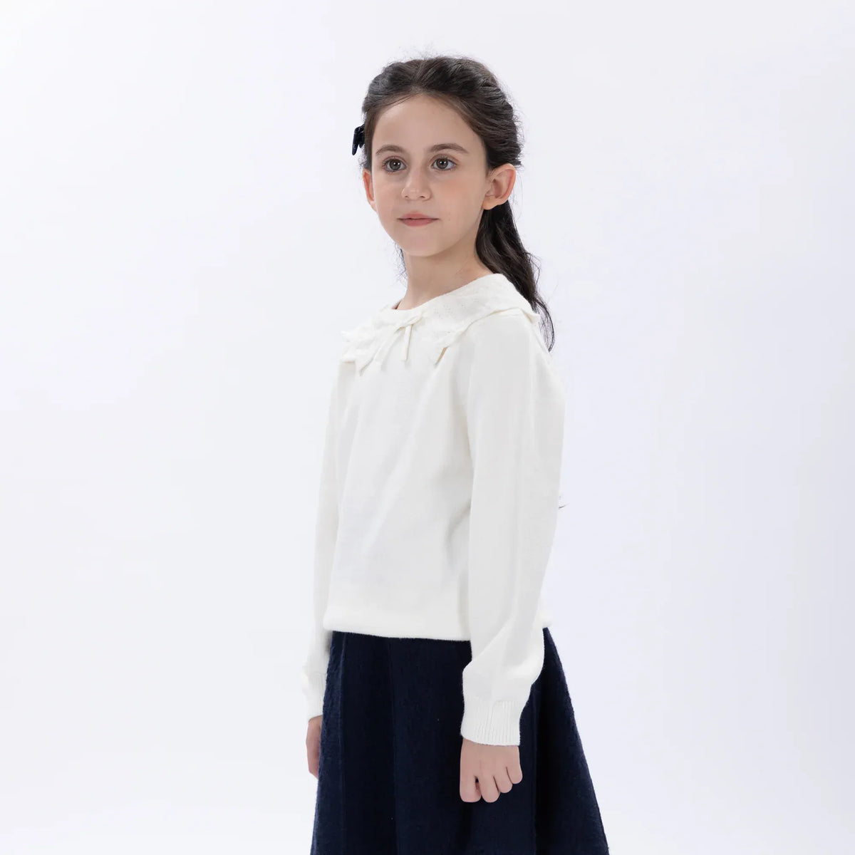 Casual Jacquard Sweater for Girls Image