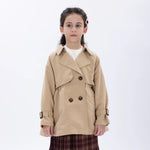 Casual Plain Jacket for Girls Image