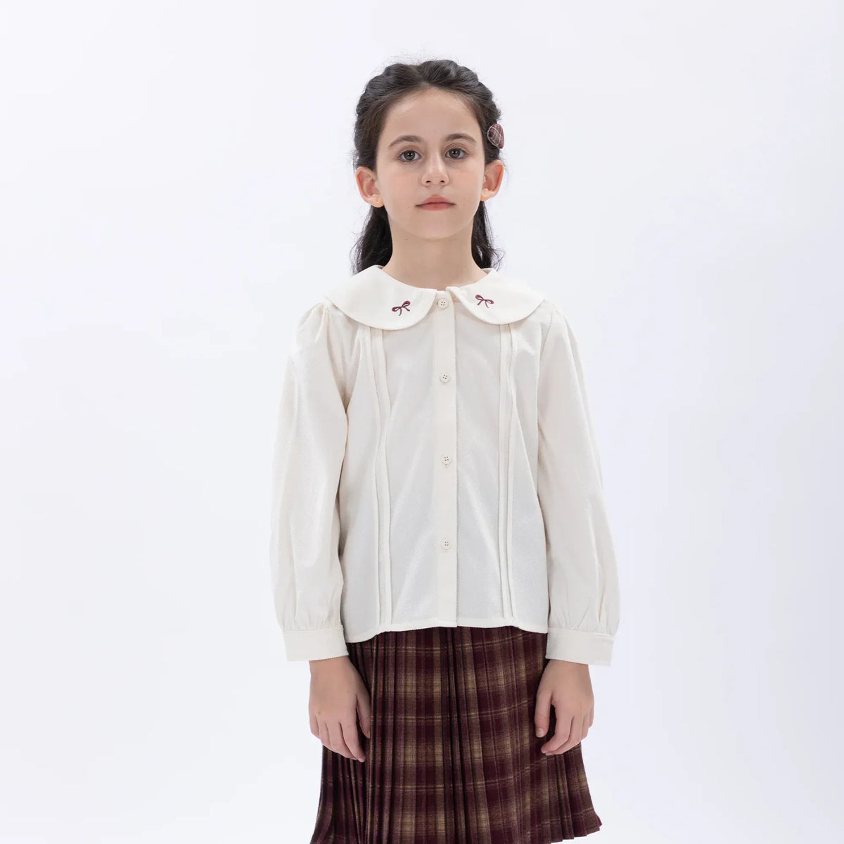 Casual Embroidery Shirt for Girls Image