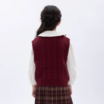 Casual Jacquard Waistcoat for Girls Image