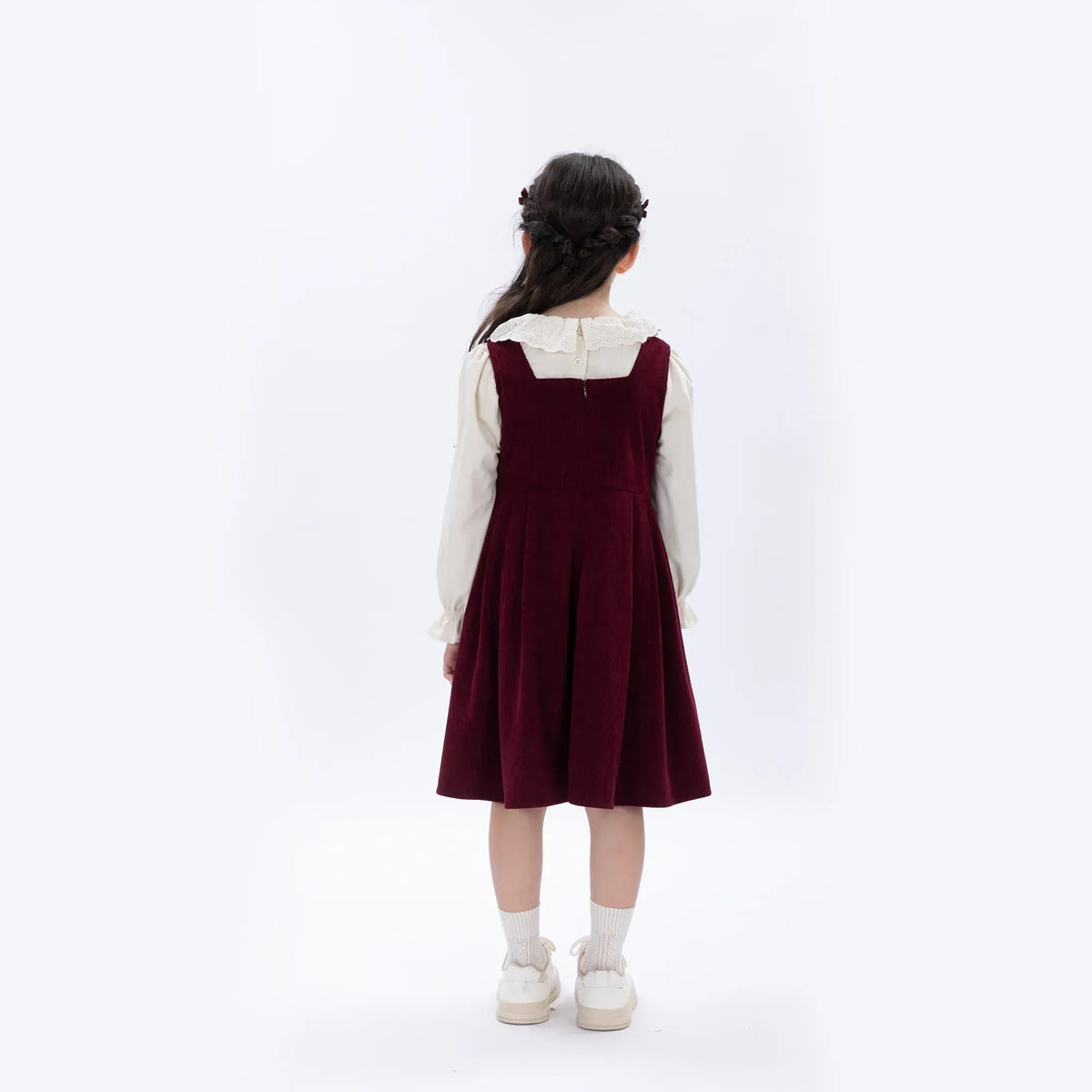 Casual Plain Dress for Girls Image