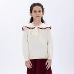 Casual Jacquard Sweater for Girls Image
