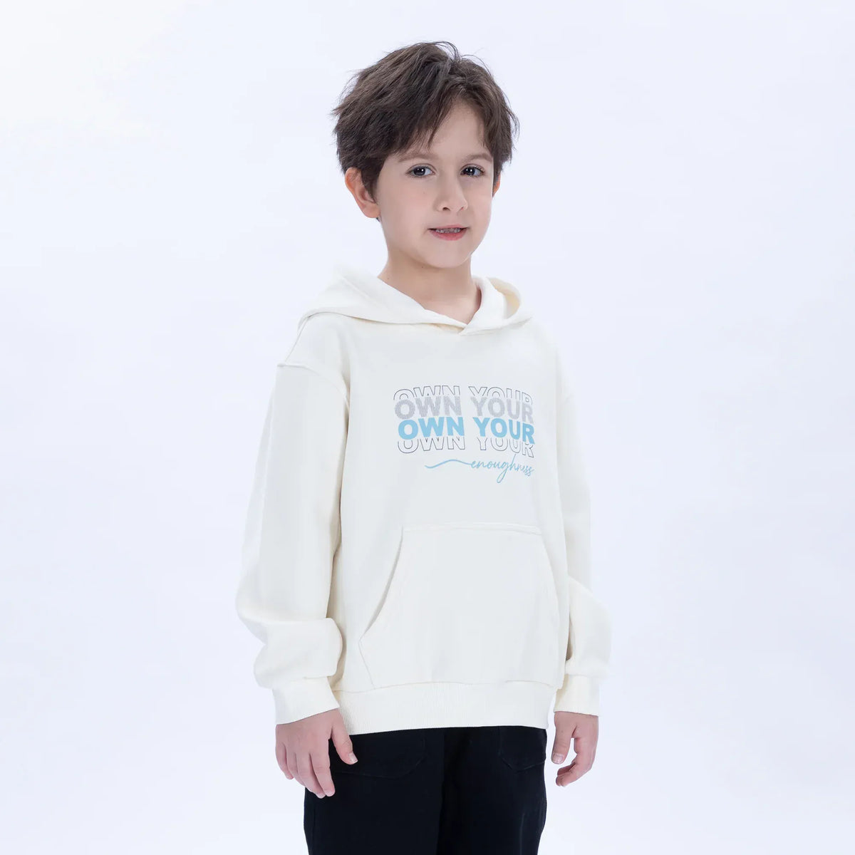 Casual Printed Hoodie for Boys Image