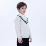 Casual Color-Blocked Sweater for Boys Image