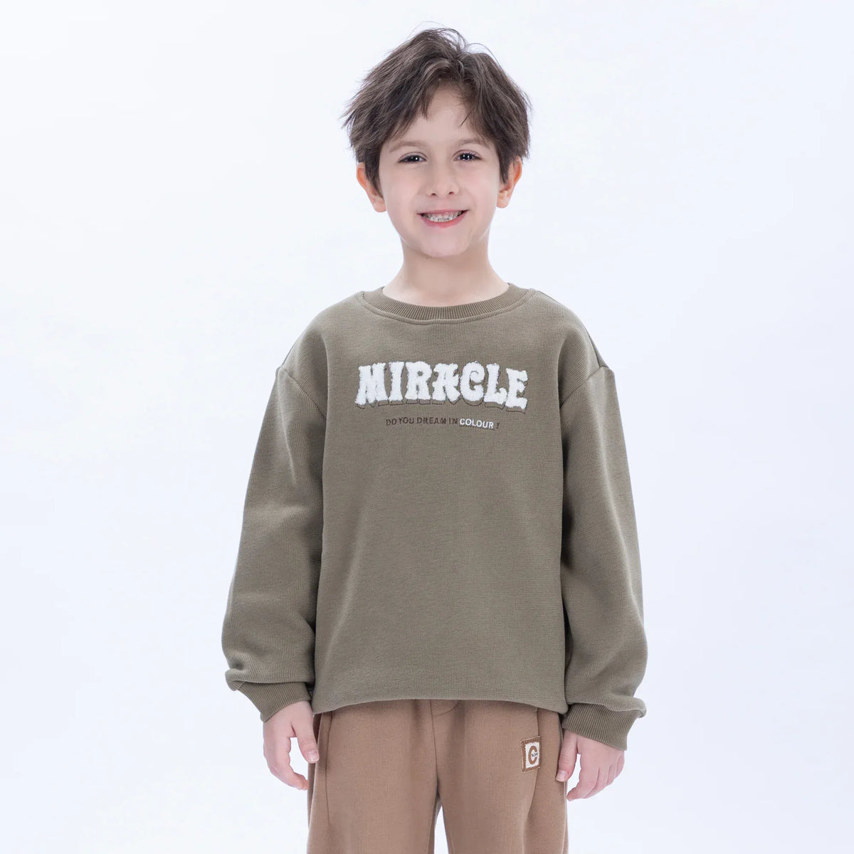 Casual Embroidery Sweatshirt for Boys Image