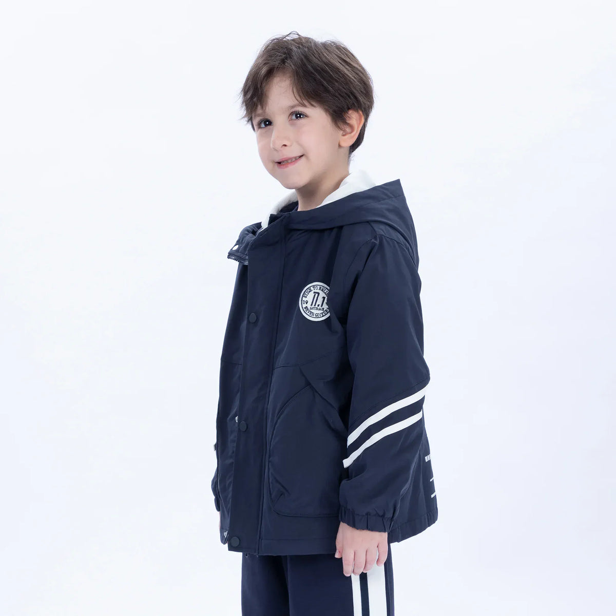 Casual Badge Jacket for Boys Image