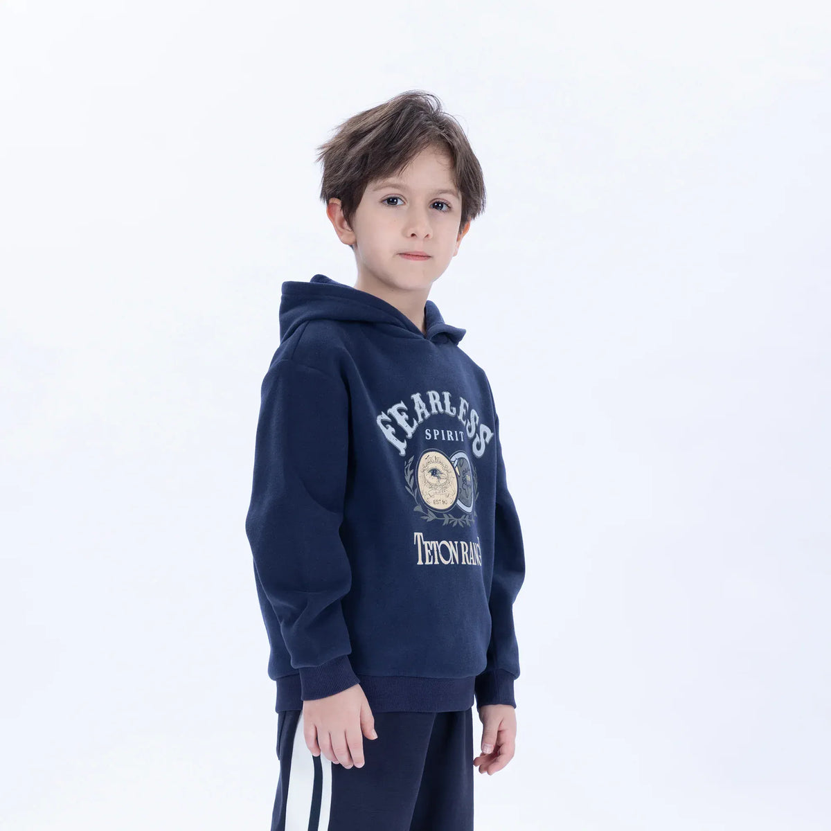 Casual Printed Hoodie for Boys Image
