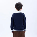 Casual Color-Blocked Sweater for Boys Image