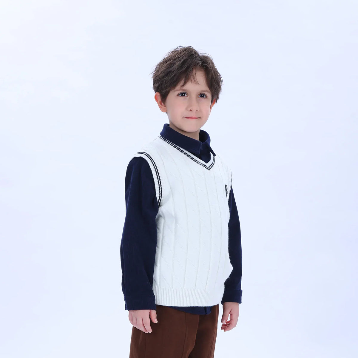Casual Badge Waistcoat for Boys Image