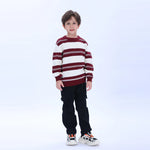 Casual Striped Sweater for Boys Image