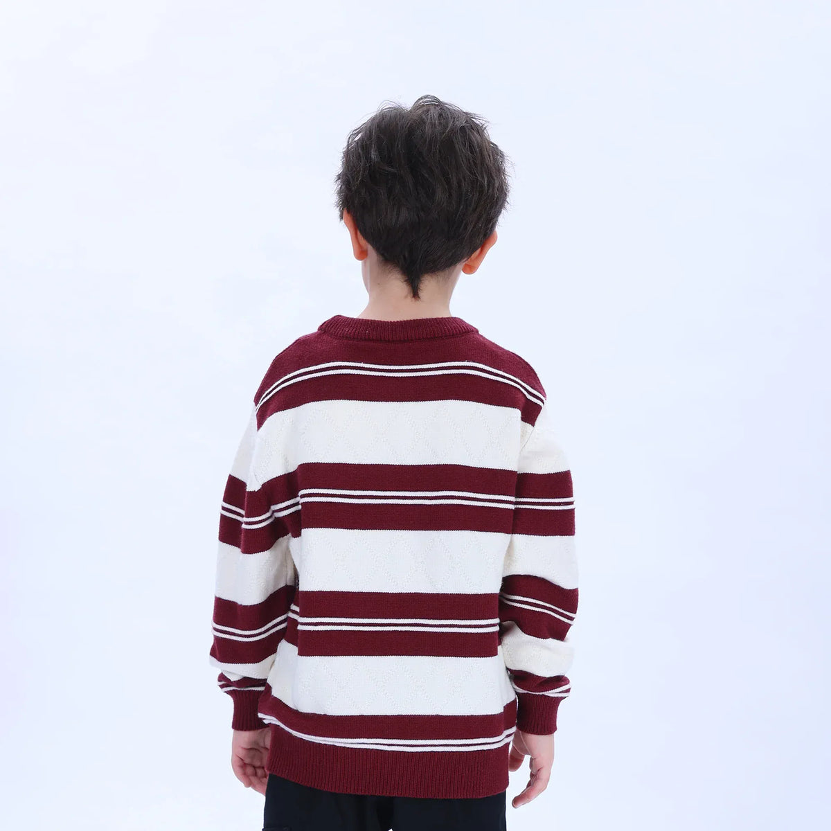 Casual Striped Sweater for Boys Image