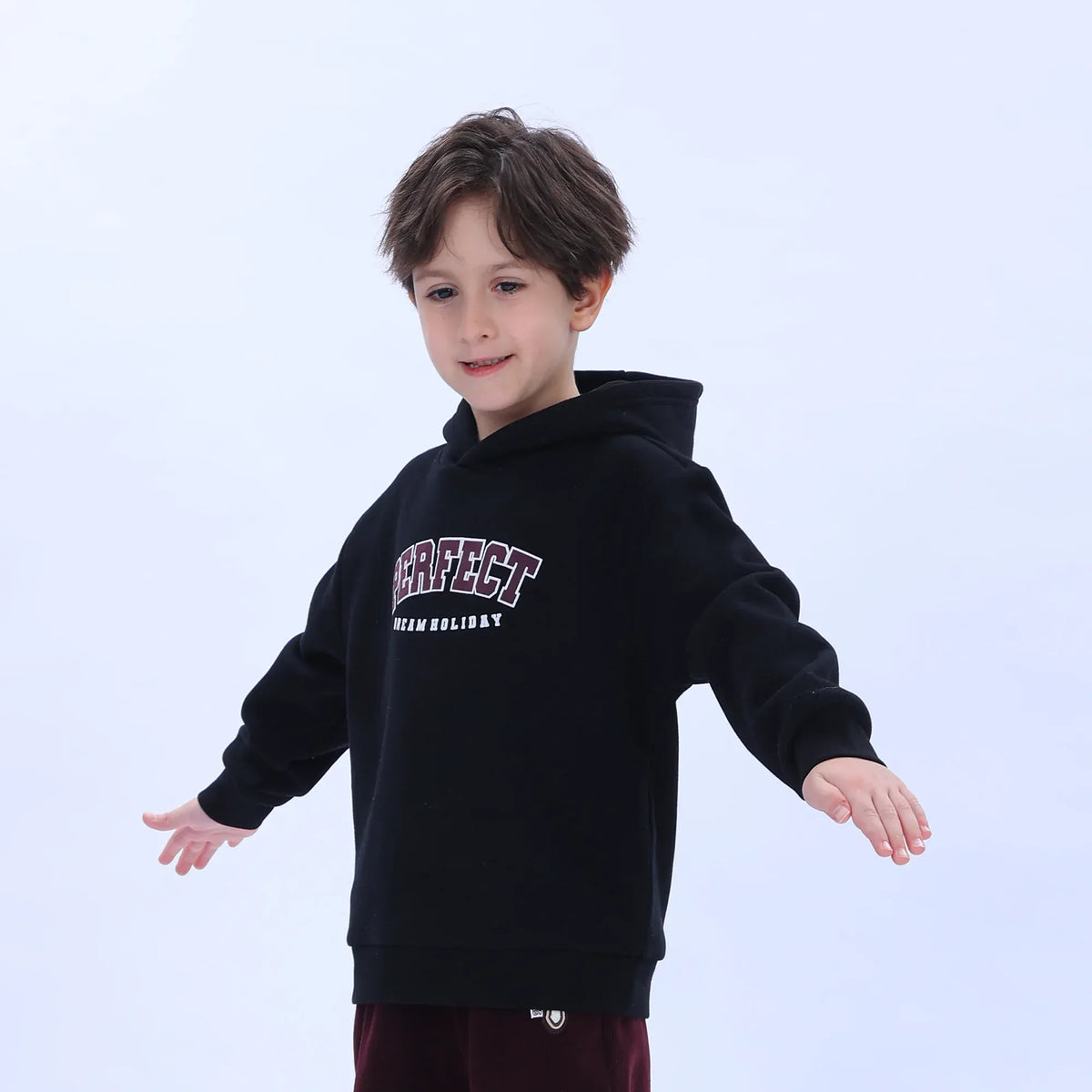 Casual Printed Hoodie for Boys Image