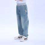 Casual Washed Jeans Pants for Boys Image