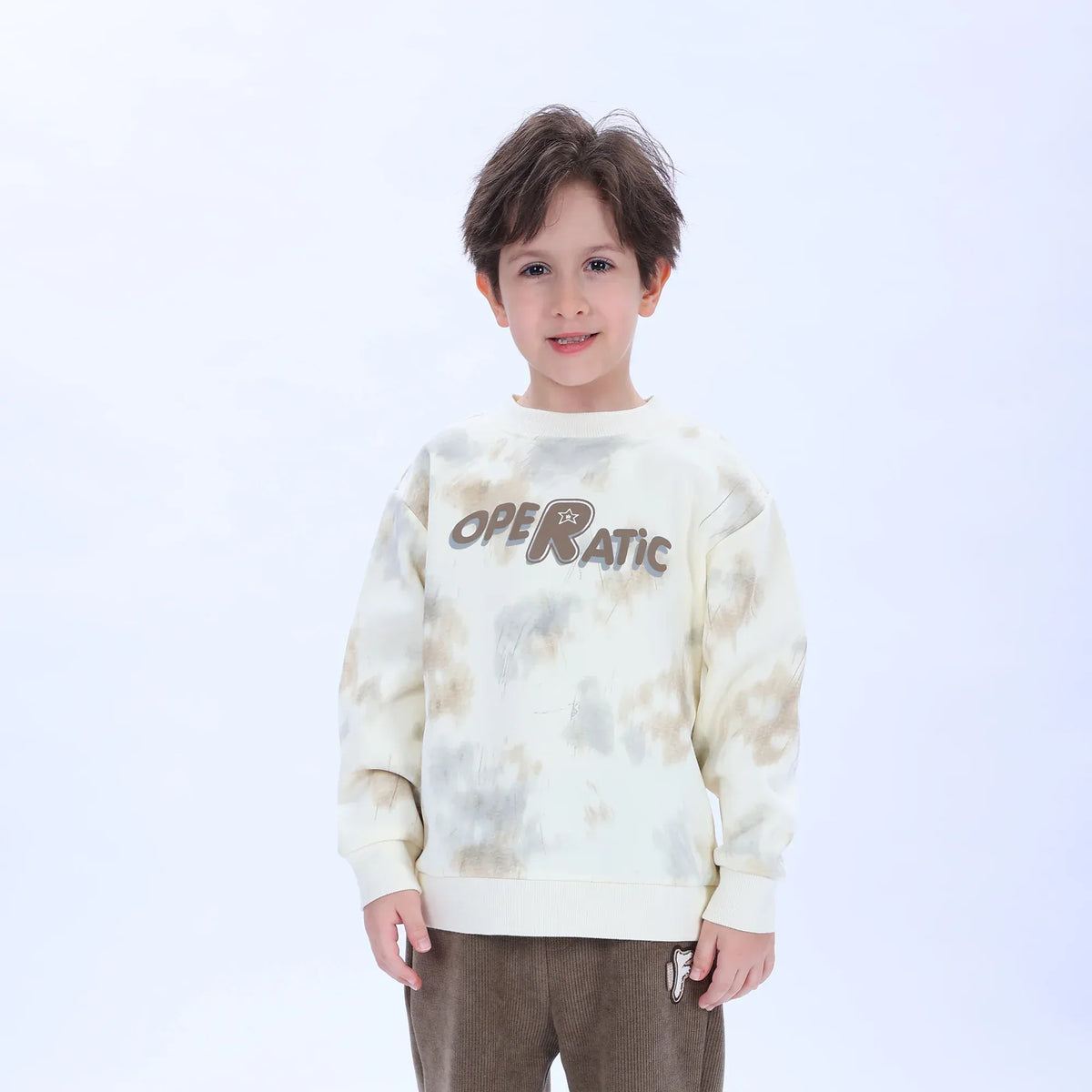 Casual Tie-Dye Sweatshirt for Boys Image
