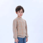 Casual Checked Sweater for Boys Image