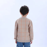 Casual Checked Sweater for Boys Image