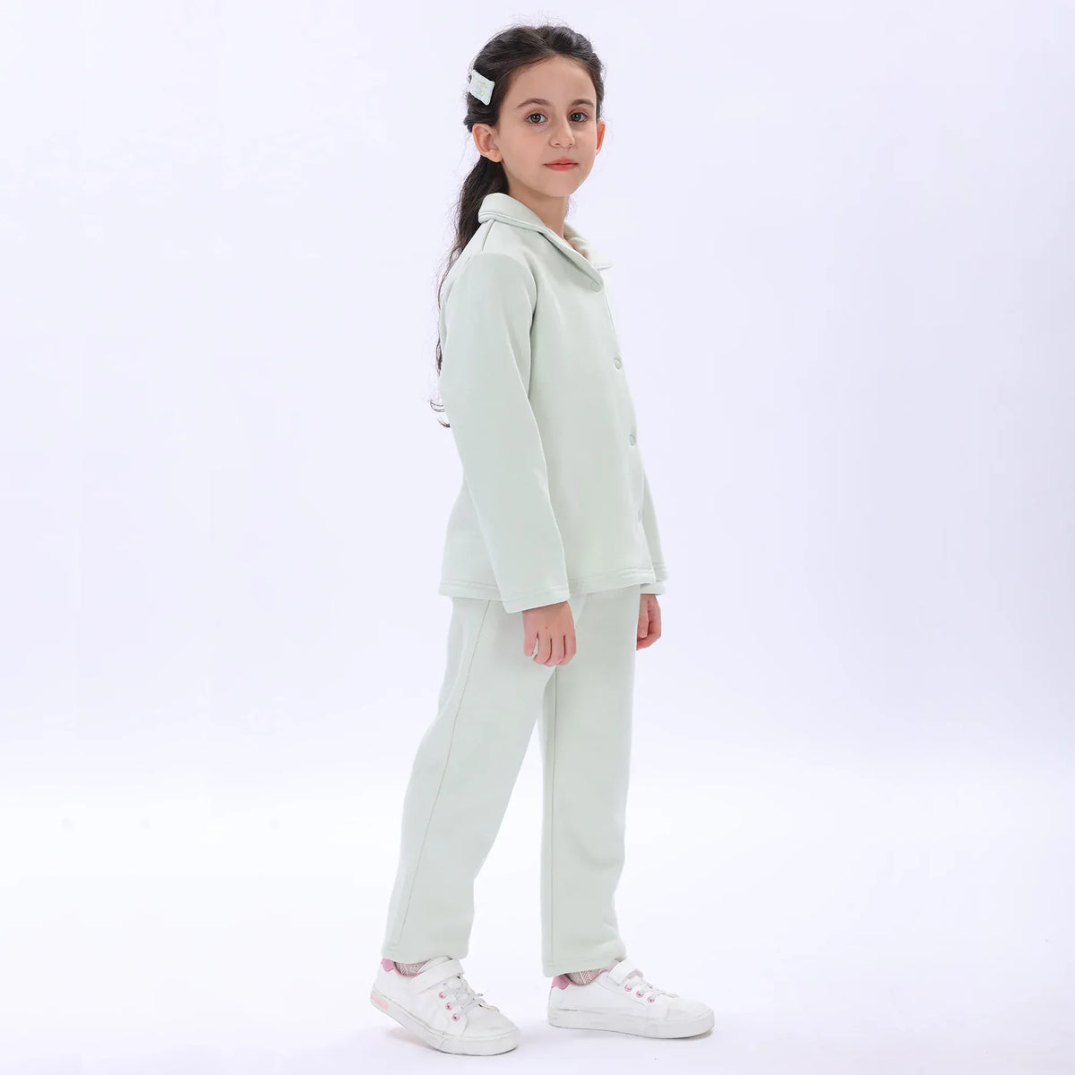 Plain Pajama Set-2Pc for Girls Image