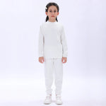 White Plain Thermal Set-2Pc for Girls Image