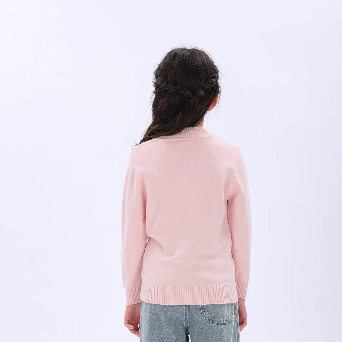 Casual Printed Sweater for Girls Image