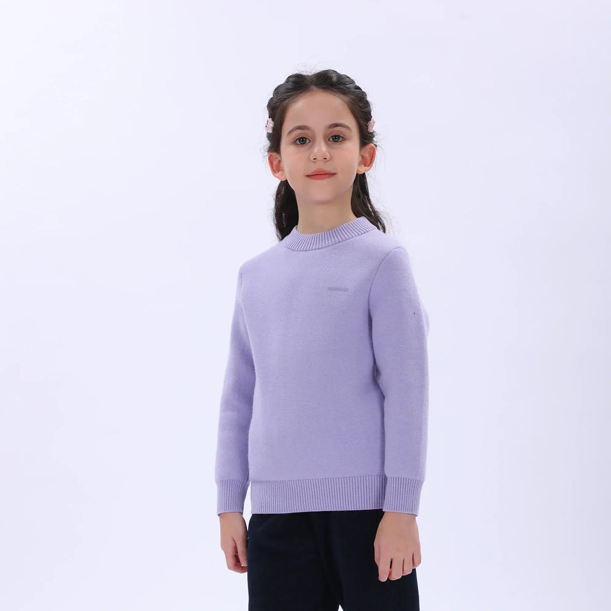 Casual Printed Sweater for Girls Image