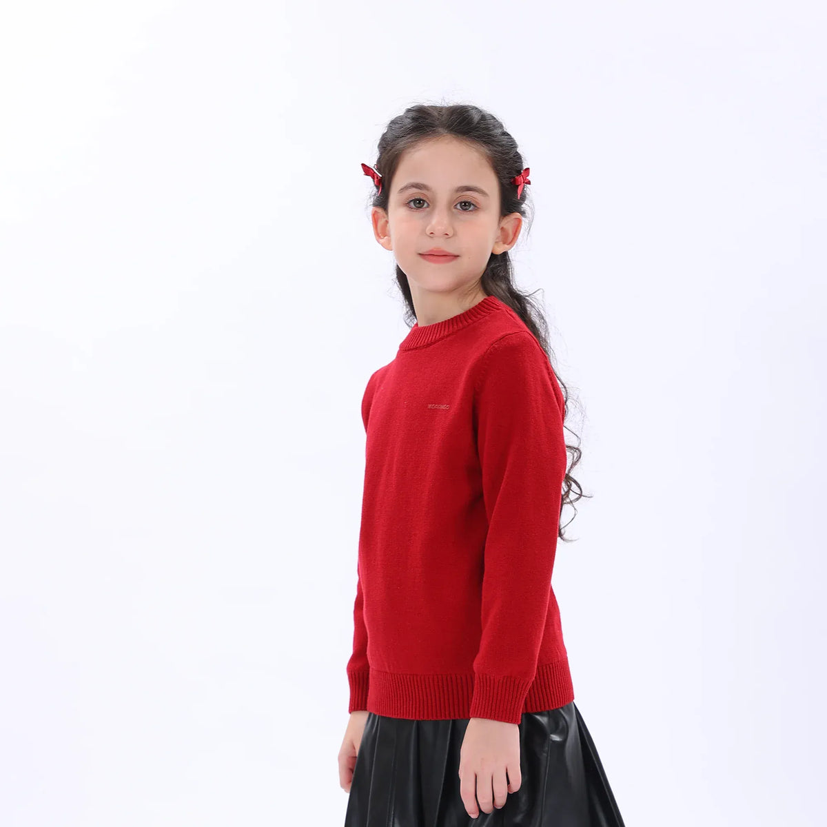 Casual Printed Sweater for Girls Image