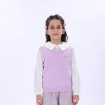 Casual Printed Waistcoat for Girls Image