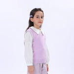 Casual Printed Waistcoat for Girls Image