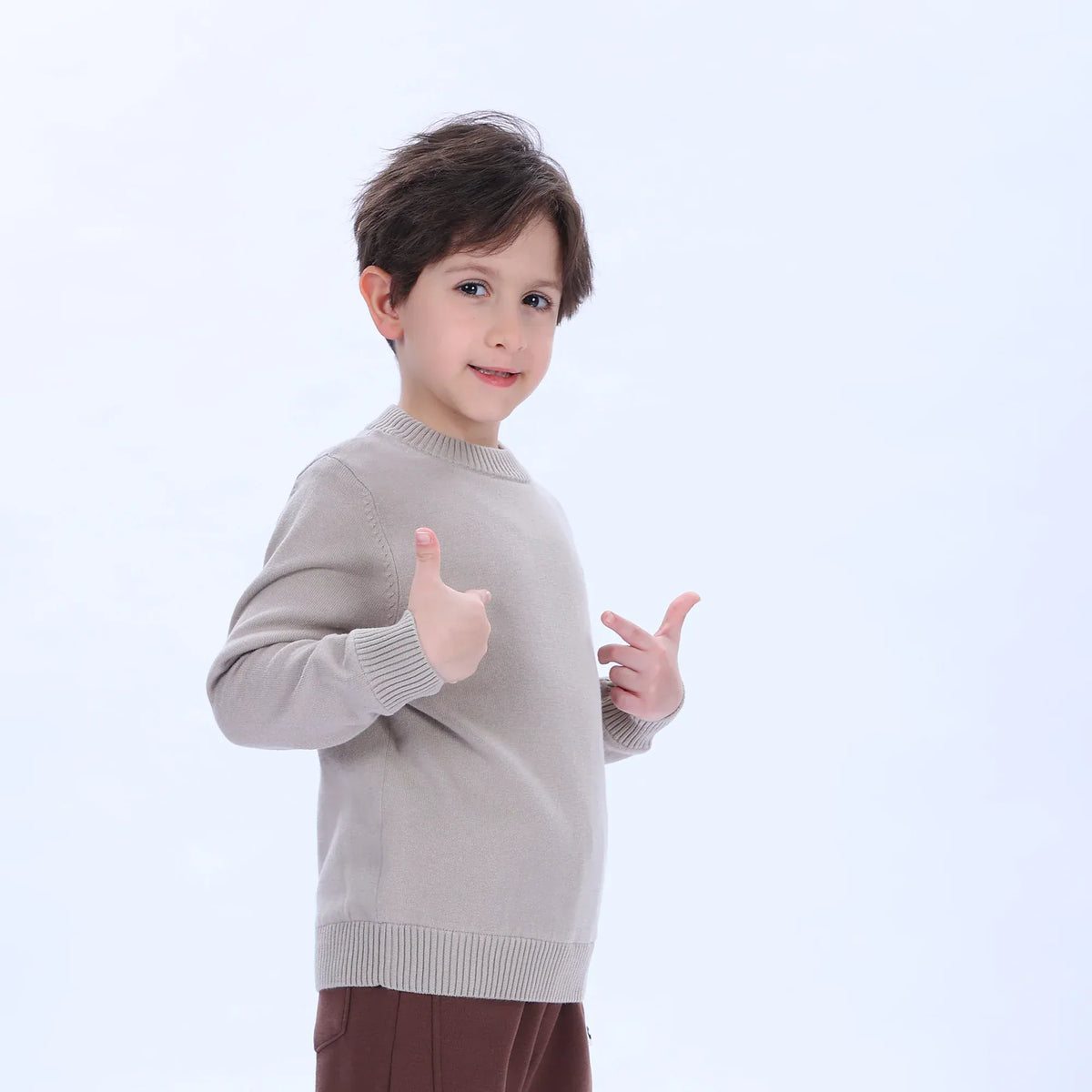 Casual Printed Sweater for Boys Image