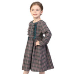 Checked Classic Dress for Girls Image