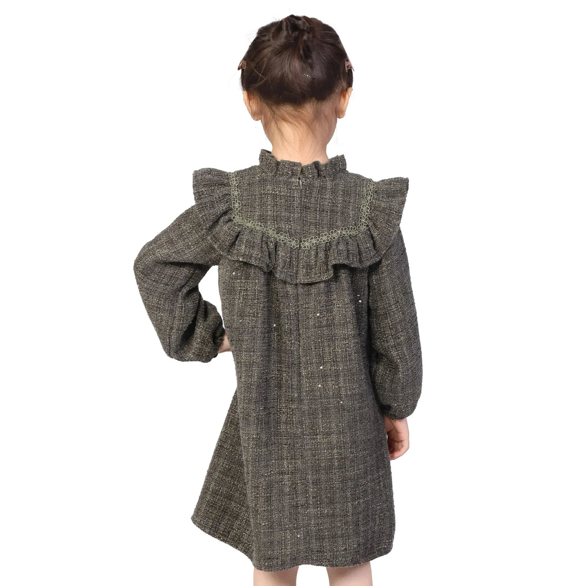 Checked Classic Dress for Girls Image