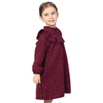 Checked Classic Dress for Girls Image
