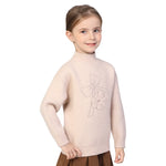 Embroidery Classic Sweater for Girls Image