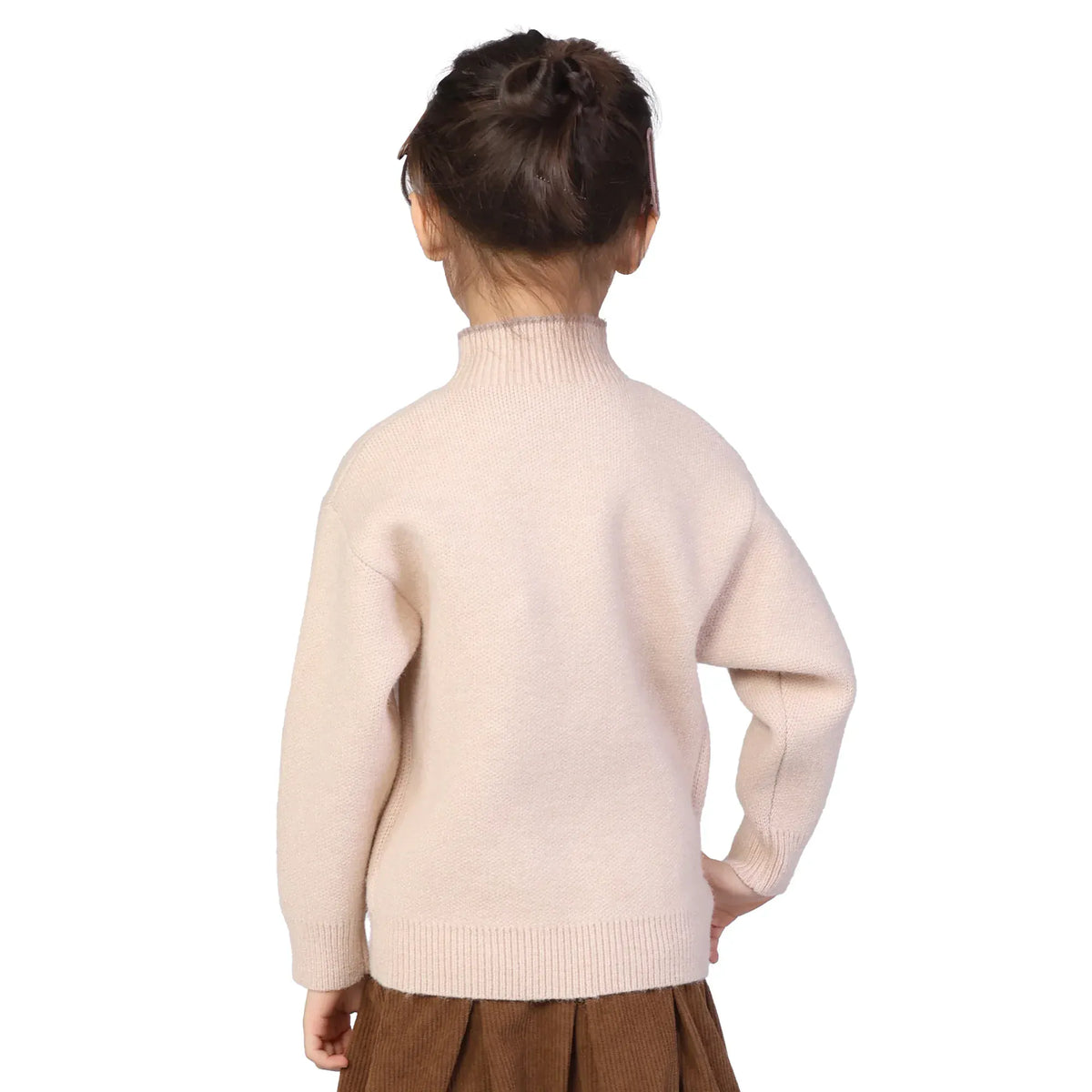 Embroidery Classic Sweater for Girls Image