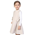 Solid Classic Dress for Girls Image