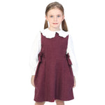 Solid Classic Dress for Girls Image