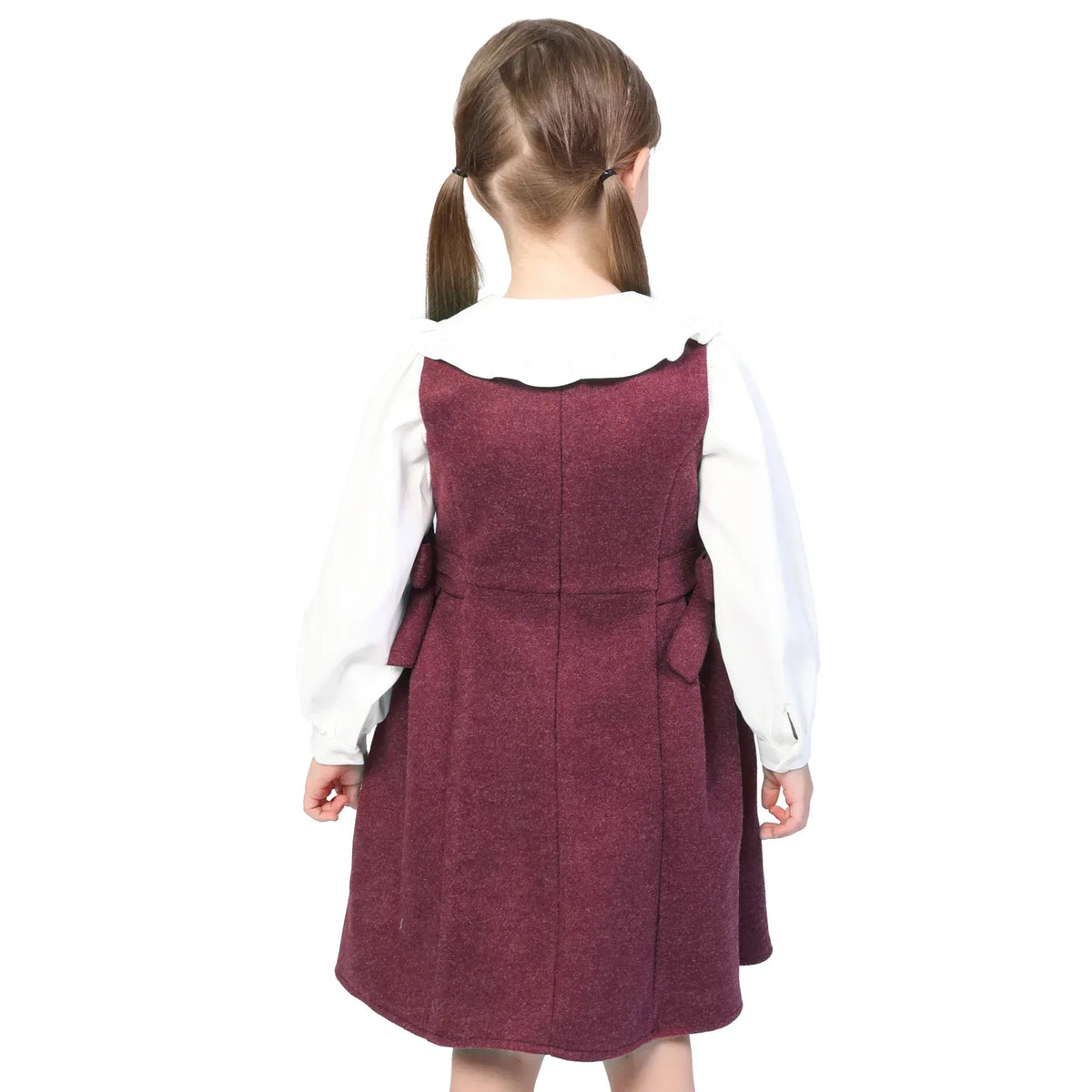Solid Classic Dress for Girls Image