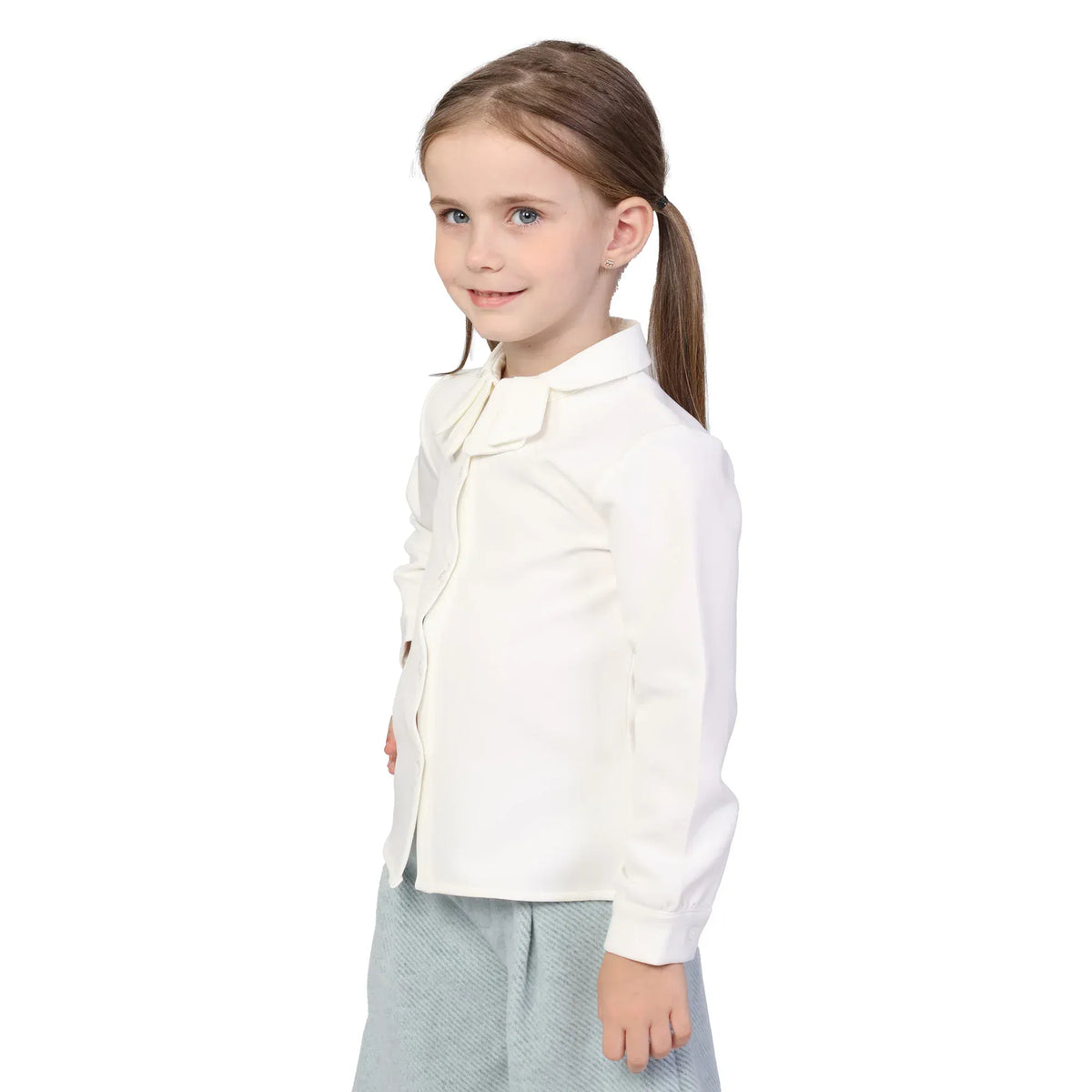 Plain Classic Shirt for Girls Image