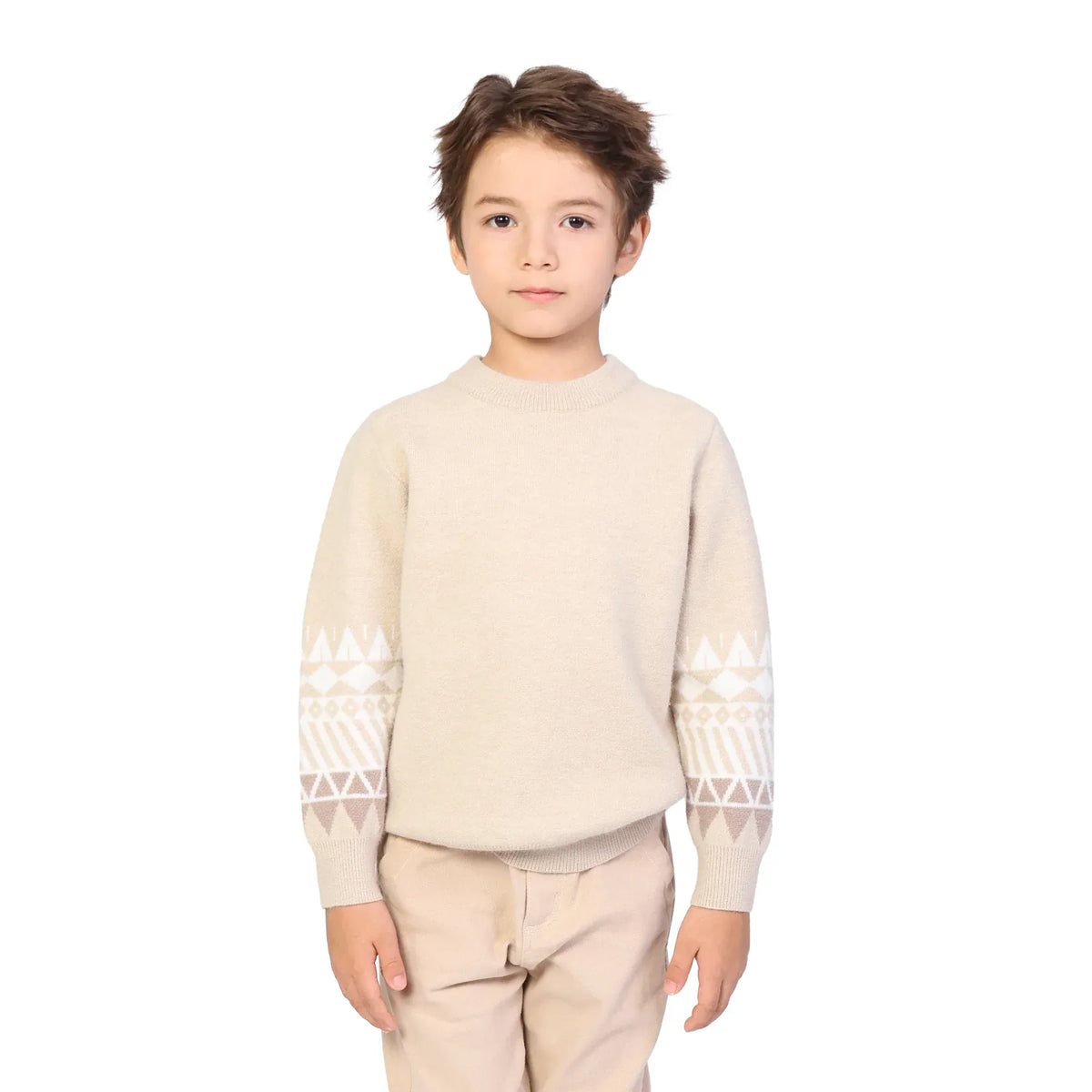 Jacquard Classic Pullover for Boys Image