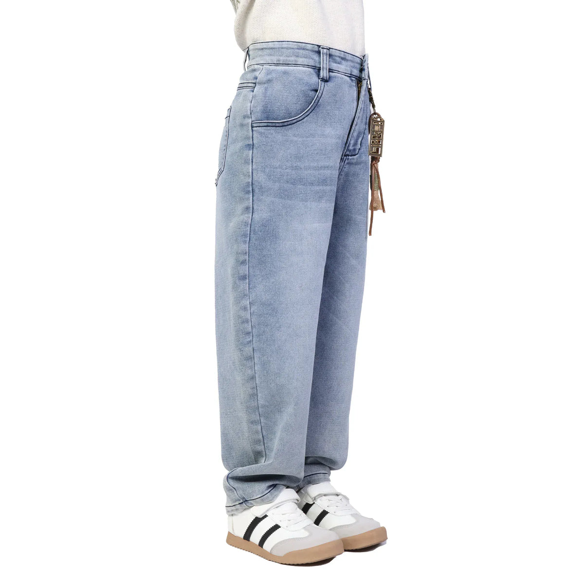 Washed Jeans Classic Pants for Boys Image