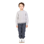Light Grey Jacquard Classic Pullover for Boys Image