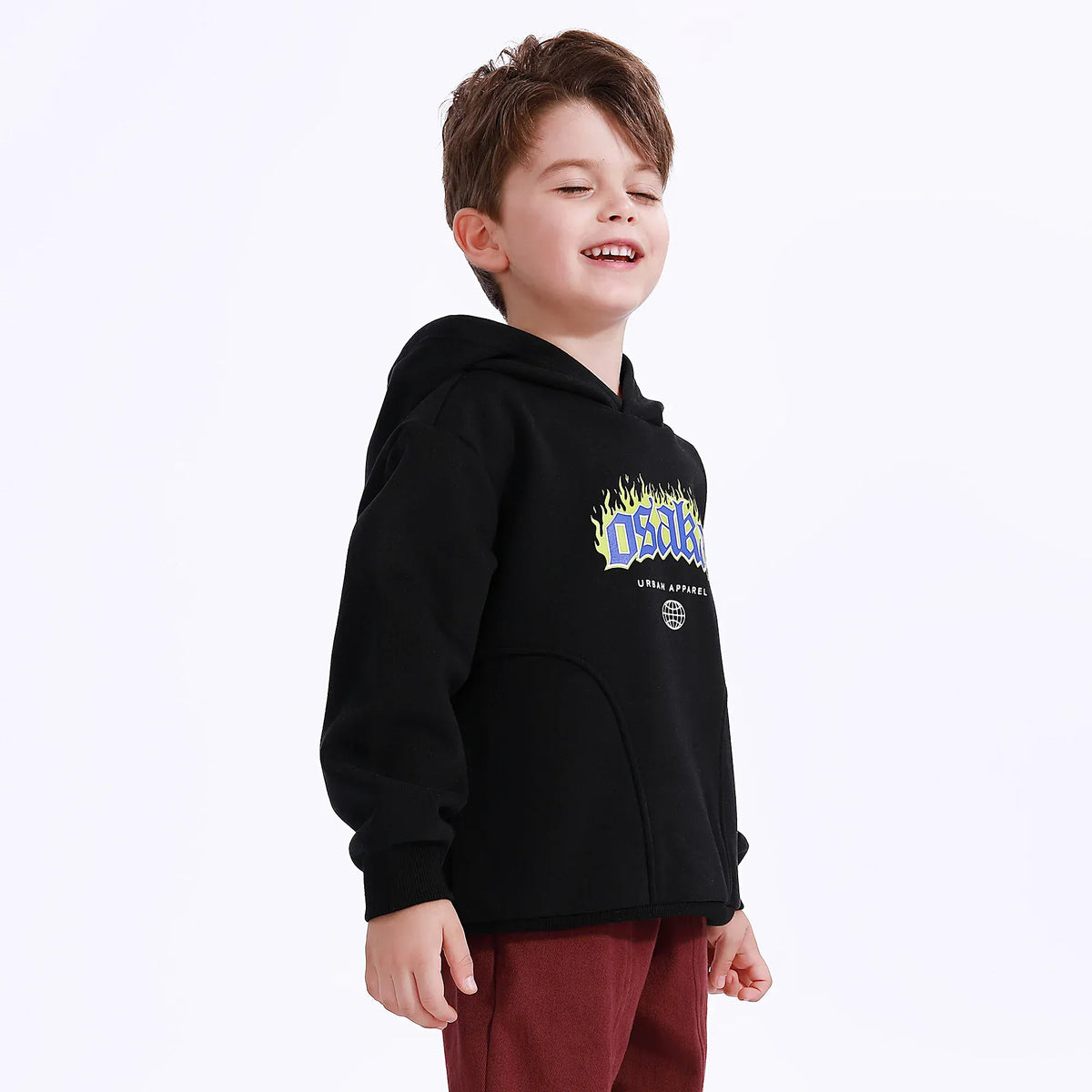 Casual Printed Hoodie for Boys Image