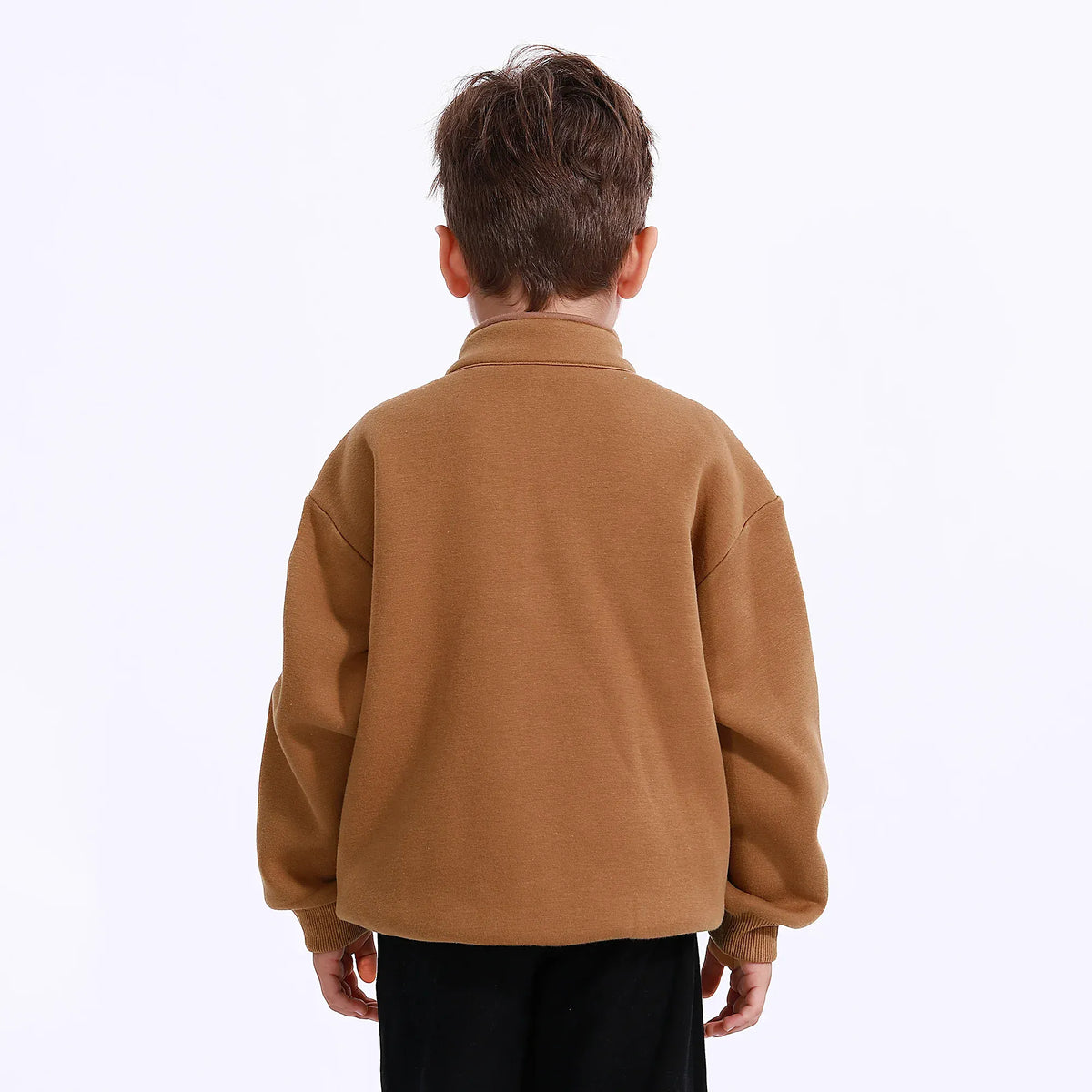 Casual Plain Sweatshirt for Boys Image