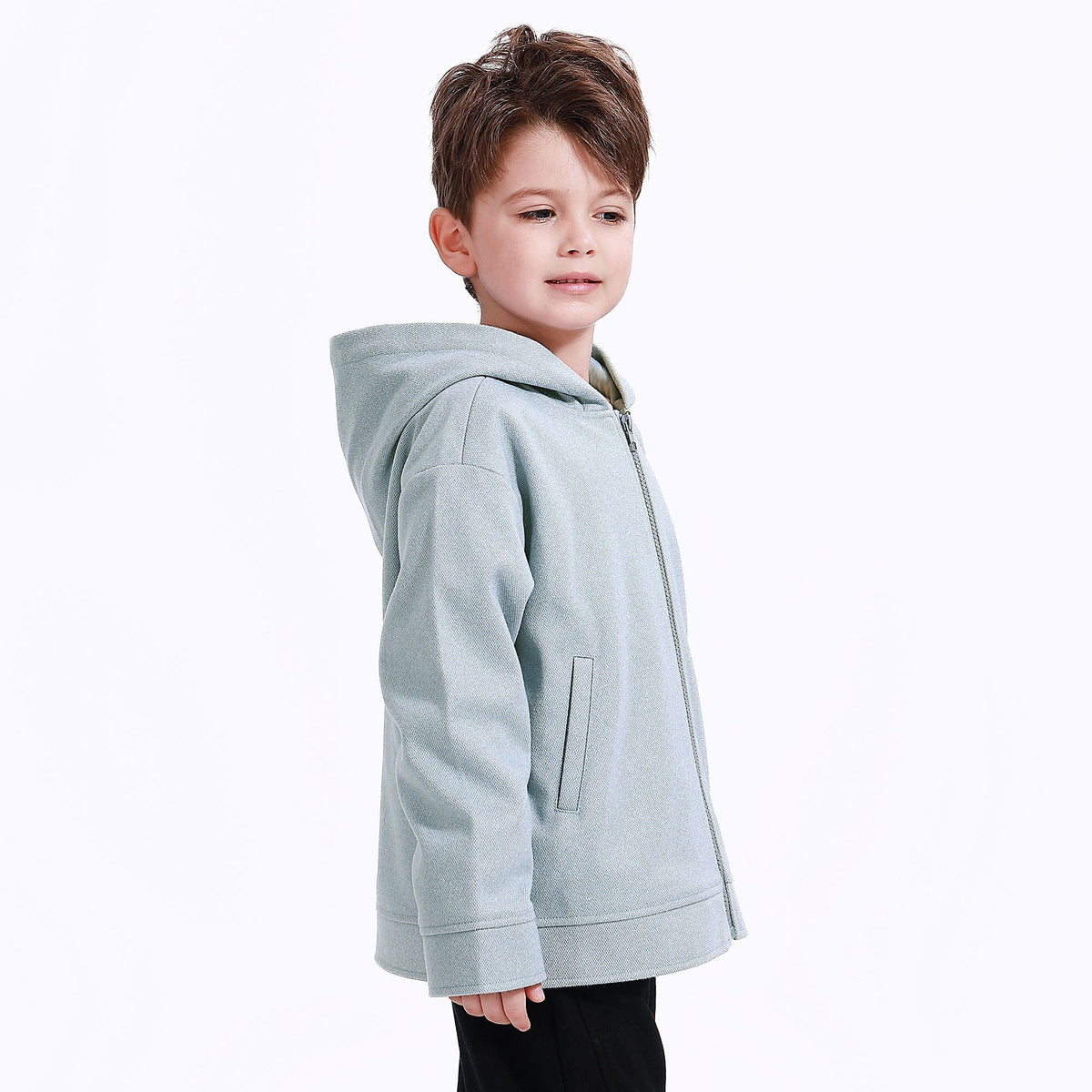 Casual Plain Jacket for Boys Image