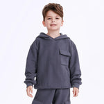 Casual Plain Hoodie for Boys Image