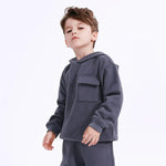 Casual Plain Hoodie for Boys Image