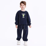Navy Casual Printed Sweatshirt for Boys Image